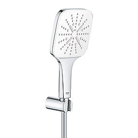 GROHE Rainshower SmartActive CUBE håndbrusersæt med håndbruser, vægholder, Silverflex bruserslange 1.500mm
