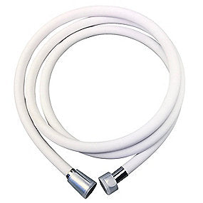 Bruseslange 1500 mm hvid. Antibakteriel