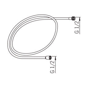 Bruserslange satin 1,5 m