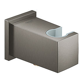 GROHE Euphoria Cube udløb Tilslutningsbøjning med bruserholder, børstet hard graphite