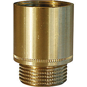 haneforlænger 1/2'' x 100 mm, muffe/nippel, rå messing