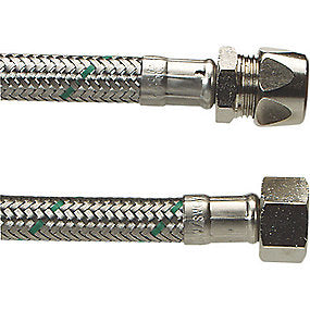 Neoperl softpex tilslutningsslange 400 mm. 10 mm x 1/2 L. Rustfri flet. Koldt & varmt vand. NEOFLEXSPX DN8