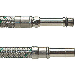 Neoperl Softpex tilslutningsslange 400 mm. M10 x 10 mm. Rustfri flet. Koldt & varmt vand. NEOFLEXSPX DN8