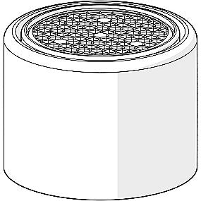 Oras Luftblander, M22x1 STD HC PCA, 6 l/min Forkromet