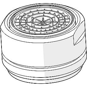 Oras Group Luftblander, M24x1 PCA 5 l/min (-105) Forkromet