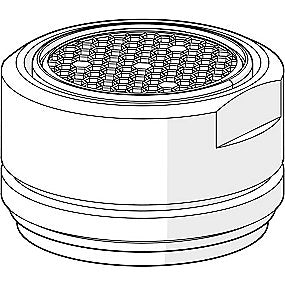 Oras Luftblander, M24x1 STD HC, 6 l/min, Laminar Forkromet