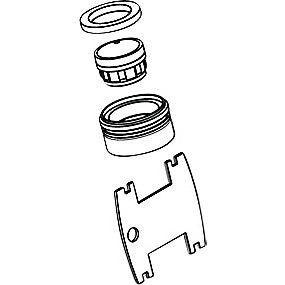 hansgrohe perlator M24x1 til håndvaskarmatur med nøgle