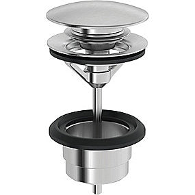 Oras Komplet push-up bundventil Børstet stål