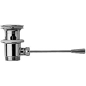 Duravit Bundventil 1 1/4'' med vandret greb. Med overløb. Krom
