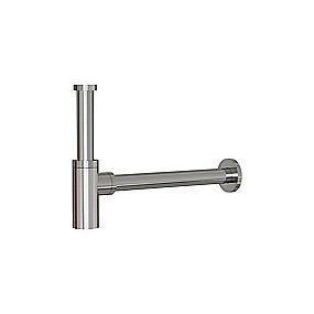 Qtoo d line vandlås poleret stål Højde 30-120mm, Længde 100-350mm