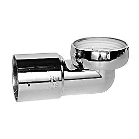 Faluplast vinkel til badekar Lågbygged 90gr. 32mm x 1 1/4'' - 1 1/2''. Krom plast