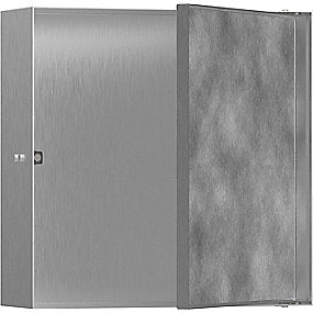 hansgrohe Xtrastoris Rock vægniche 300x300x100mm til indbygning. Brushed Stainless Steel