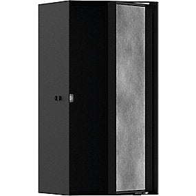 hansgrohe Xtrastoris Rock vægniche 300x150x140mm til indbygning. mat sort