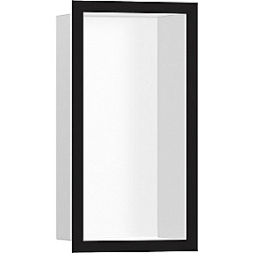 hansgrohe Xtrastoris Individual vægniche 300x150x100mm til indbygning. mat hvid/mat sort