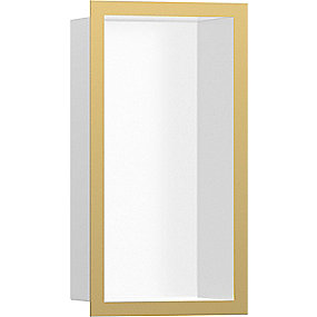 hansgrohe Xtrastoris Individual vægniche 300x150x100mm til indbygning. mat hvid/poleret