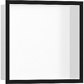hansgrohe Xtrastoris Individual vægniche 300x300x100mm til indbygning. mat hvid/mat sort