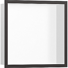 hansgrohe Xtrastoris Individual vægniche 300x300x100mm til indbygning. mat hvid/børstet
