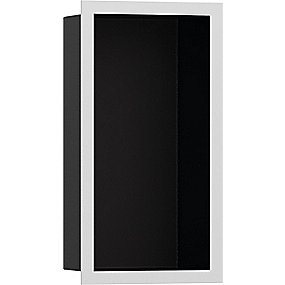 hansgrohe Xtrastoris Individual vægniche 300x150x100mm til indbygning. mat sort/mat hvid