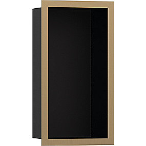 hansgrohe Xtrastoris Individual vægniche 300x150x100mm til indbygning. mat sort/børstet