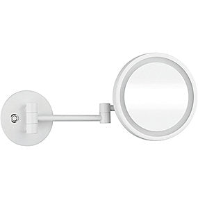 Kriss kosmetikspejl Kosmetikspejl med forstørrelse & LED lys Ø200mm/160mm, hvid