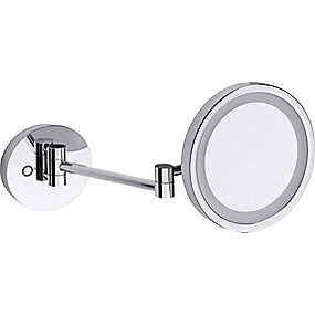 Kriss kosmetikspejl Kosmetikspejl med forstørrelse & LED lys Ø200mm/160 mm, forkr.