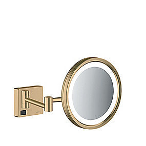 hansgrohe Addstoris barberspejl med LED lys Børstet bronze