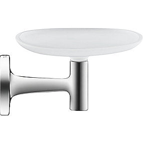 Duravit Starck T sæbeskål mat glas, krom