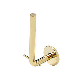 d line qtoo Holscher Toilelrulleholder reserve 160mm Poleret PVD Messing