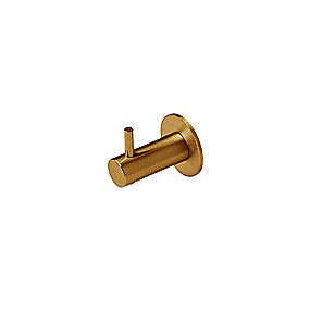 d line QTOO Klædekrog Ø14 x 36 mm med pind, PVD børstet Kobber