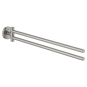 GROHE Essentials Håndklædeholder, 2 armet, 439 mm, Supersteel