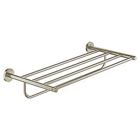 GROHE Essenceentials håndklædestang med hylde 550 mm. Børstet Nikkel