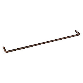 d line qtoo Holscher Håndklædestang 19 x 650mm Matbørstet PVD Bronze