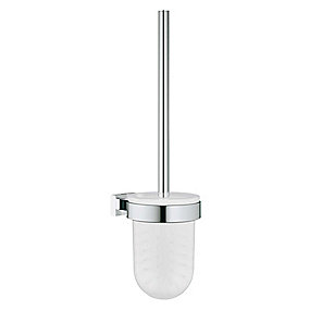 GROHE Essentials Cube toiletbørste & holder. Krom