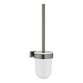 GROHE Essentials Cube new toiletbørste & holder. Børstet hard graphite