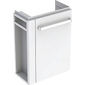 GEBERIT Renova compact vaskeskab 448x252x604mm 1låge/håndkl.holder tv blankpoleret lakeret