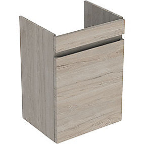 GEBERIT Renova plan vaskeskab 435x345x660mm 1låge nøddetræ hickory lys struktureret folie