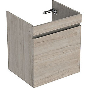 GEBERIT Renova plan vaskeskab 605x536x446mm 1skuffe nøddetræ hickory lys struktureret folie