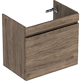 GEBERIT Renova plan vaskeskab 682x606x446mm 1skuffe nøddetræ hickory struktureret folie