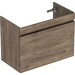 GEBERIT Renova plan vaskeskab 832x606x446mm 1skuffe nøddetræ hickory struktureret folie