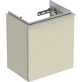 GEBERIT Icon vaskeskab 370x279x415mm 1låge sand-grå lakeret blankpoleret