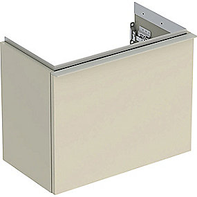 GEBERIT Icon vaskeskab 520x307x415mm 1skuffe sand-grå lakeret blankpoleret