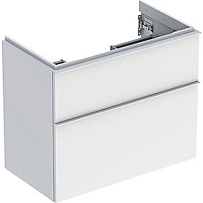 GEBERIT Icon vaskeskab 740x416x615mm 2skuffer hvid lakeret blankpoleret