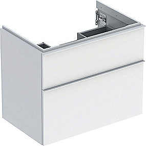 GEBERIT Icon vaskeskab 740x476x615mm 2skuffer hvid lakeret blankpoleret