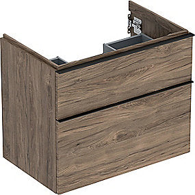 GEBERIT Icon vaskeskab 740x476x615mm 2skuffer nøddetræ hickory melamin træstruktur