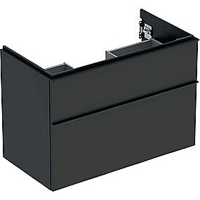 GEBERIT Icon vaskeskab 888x476x615mm 2skuffer lava matlakeret