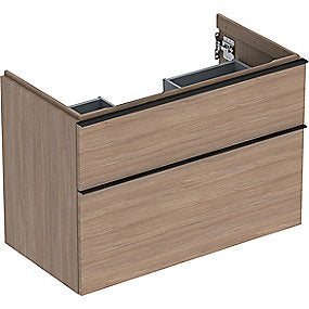 GEBERIT Icon vaskeskab 888x476x615mm 2skuffer eg natur melamin træstruktur