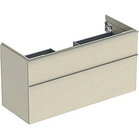 GEBERIT Icon vaskeskab 1184x476x615mm 2skuffer sand-grå lakeret blankpoleret