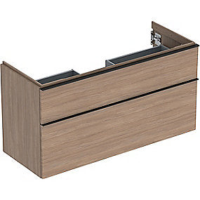 GEBERIT Icon vaskeskab 1184x476x615mm 2skuffer eg natur melamin træstruktur