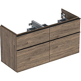 GEBERIT Icon vaskeskab 1184x476x615mm 4skuffer nøddetræ hickory melamin træstruktur