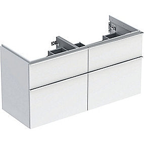 GEBERIT Icon vaskeskab 1184x476x615mm 4skuffer hvid lakeret blankpoleret